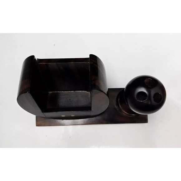 Rosewood Business Card and Pen Holder Desktop Set Kamagong Handmade Philippines - Picture 10 of 12